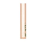 2000 pezzi - Sacchetti per pane con finestra Eco 'Feel Green' 32 G/M2 9 + 4 x 48 cm naturale Kraft