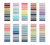 2000 Pezzi Segnapagina, 10 Stili Schede Note Adesive Adesivi Colorati Indice Sticky Notes per Ufficio Scuola Segnapagina Pennarello Appiccicoso (Multicolore)