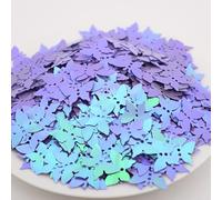 2000 pezzi viola farfalla partito glitter coriandoli in PVC per fidanzamento matrimonio doccia nuziale compleanno San Valentino decorazioni