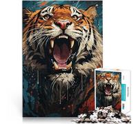2000 piece jigsaw puzzles for adults & teenagers Tiger Pop Art for age 14 years and over Each piece is unique -It is ideal as a gift for the whole family。