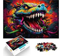 2000 puzzle per adulti coccodrillo colorato giochi divertenti per la famiglia con pezzi completamente ad incastro a forma casuale 70 x 100 cm