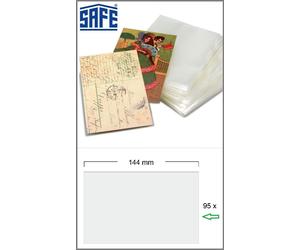 2000-SAFE-9248-Postkartenhüllen-Ansichtskartenhüllen-altes-Format-95x144mm-100MY