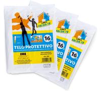 2000 | Set 6 Teli Copritutto in Plastica, Teli Protettivi, Antigoccia, Protegge