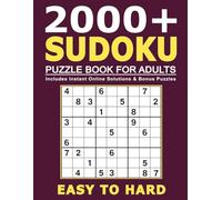 2000+ Sudoku Puzzles for Adults: Easy to Hard • QR Code Solutions • Bonus Puzzles Online