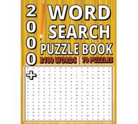 2000+ Word Search Puzzle Book: 2000 Words, 70 Large Print Puzzles, 140+ Pages (8.5x11) | Fun & Relaxing Word Search for Adults & Seniors | Perfect for ... Brain Exercise & Stress Relief, Free Times