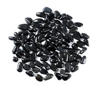 2000g Ciottoli Decorativi Giardino, 1-3 cm Pietre Decorative per Vasi Piccole, Sassolini Decorativi per Acquario Ciottoli Lucidati Naturali per Paesaggistica Vasi Piante Grasse (Nero, 1-3 cm)
