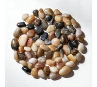 2000g Ciottoli Decorativi Giardino, 2-4 cm Pietre Decorative per Vasi Piccole, Sassolini Decorativi per Acquario Ciottoli Lucidati Naturali per Paesaggistica Vasi Piante Grasse (Multicolore, 2-4 cm)