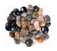 2000g Ciottoli Decorativi Giardino, 4-6 cm Pietre Decorative per Vasi Piccole, Sassolini Decorativi per Acquario Ciottoli Lucidati Naturali per Paesaggistica Vasi Piante Grasse (Multicolore, 4-6 cm)