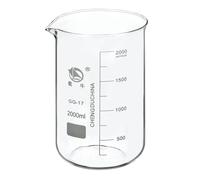 2000ml Bassa Forma Vetro Bicchiere,3.3 con Beccuccio per Cucina laboratorio