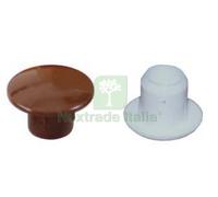 2000PZ COPRIFORO IN PLASTICA Ø MM.6 CON TESTA Ø MM.10 COLORE BIANCO: