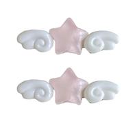 2000s Duckbill Clip di Capelli Dolce Stella Ala Design Per Le Donne Adolescenti Capelli Sottili Tenere Accessori Decorativo Duckbill Tornante