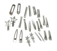 2000s Semplice Stella Fermaglio Dei Capelli Estetica Pin Duckbill Clip Laterale Forcina Antiscivolo Barrette Donne Strumento di Modellamento Dei Capelli 24Pcs