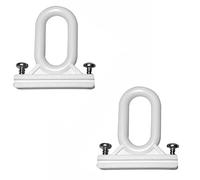 2000Tende | Coppia Ricambi Occhioli Tenda da Sole - Modello: 7000 - Materiale: PVC e Completo di Viti (Bianco RAL 9010)