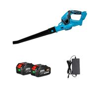 2000W Elettrico Air Blower 18000rpm Cordless Efficiente Foglia Di Neve Polvere Che Soffia Attrezzo Da Giardino For Batteria 18V Leggero E Portatile(2 Battery)
