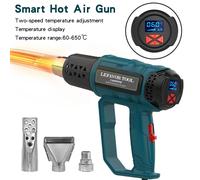 2000W industriale digitale pistola ad aria calda pistola termica elettrica termoregolatore termoretraibile avvolgimento termico ventilatore essiccatore riscaldatore ugello 220V