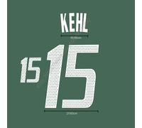 2002 Germany Away Name Set - KEHL #15 Heat Transfer Patch | Stile classico