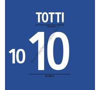 2002 Italia Home Name Set Totti #10 Patch Trasferimento Calore Stampa Persona...