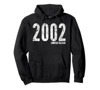 2002 Limited Edition Classic Born in 2002 Retro Compleanno Felpa con Cappuccio