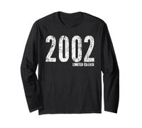 2002 Limited Edition Classic Born in 2002 Retro Compleanno Maglia a Manica