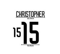 2002 Nigeria Away Name Set - Scegli il kit ventola patch trasferimento...