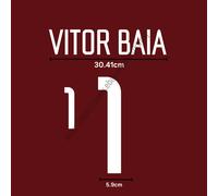 2002 Portogallo Home Name Set - Vitor Baia #1 Kit ventola patch trasferimento...