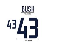 2002 USA Home Name Set George W. Bush #43 Heat Transfer Patch Custom Fan Kit