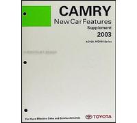 2003 Toyota Camry 6 Cyl Vvti Servizio Formazione Manuale U151 Automatico