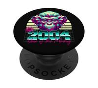 2004 Anno della Scimmia Anni 80 Retro Vaporwave Zodiaco Cinese PopSockets PopGrip Adesivo