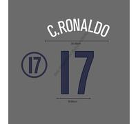 2004 Portugal Away Name Set C. RONALDO 17 Patch Trasferimento Calore Stile EURO