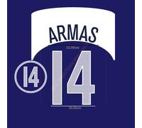 2004 USA Away Name Set Armas #14 Heat Transfer Patch Fan Made Soccer Iron-on