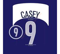 2004 USA Away Name Set Casey #9 Heat Transfer Patch Fan Made Soccer Iron-on