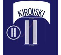 2004 USA Away Name Set Kirovski #11 Heat Transfer Patch Fan Made Soccer Iron-on