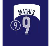 2004 USA Away Name Set Mathis #9 Heat Transfer Patch Fan Made Soccer Iron-on