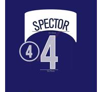 2004 USA Away Name Set Spector #4 Heat Transfer Patch Fan Made Soccer Iron-on