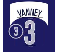 2004 USA Away Name Set Vanney #3 Heat Transfer Patch Fan Made Soccer Iron-on