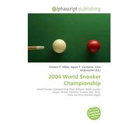 2004 World Snooker Championship: World Snooker Championship, Mark Williams (Welsh snooker player), Ronnie O'Sullivan, Graeme Dott, Andy Hicks, Joe Perry (snooker player)