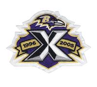 2005 Baltimore Ravens 10th Anniversario Maglia Toppa