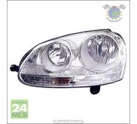 Faro Fanale Anteriore per Volkswagen Golf V 2003-2008 Parabola Cromata Destro