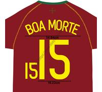 2006-08 Portogallo Nome e numero di casa BOA MORTE #15 pressa di calore venti...