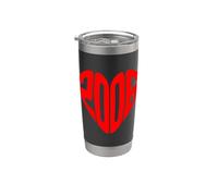 2006 Cuore Vintage 2006 Forma di Cuore Amore 20° Compleanno Bicchiere termico in acciaio inox doppia parete