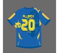 2006 Sweden Away Name Set - Allback #20 Heat Transfer Patch | Fan Made Custom