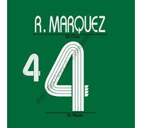 2007 Mexico Home Name Set - R. Márquez #4 Patch Trasferimento Calore Fan Made...