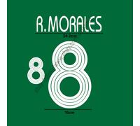 2007 Mexico Home Name Set - R. Morales #8 Patch Trasferimento Calore Fan Made...