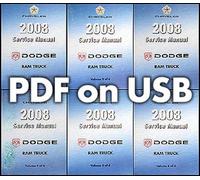 2008 Dodge RAM Camion Negozio Manuale USB 1500 2500 3500 4500 5500 Pickup