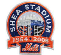 2008 New York Mets Shea Stadio Chiusura Maglia Manicotto MLB Logo Toppa