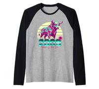 2009, Anno del Bue, Compleanno Anni '80, Segno Zodiacale Cinese retrò Maglia con Maniche Raglan