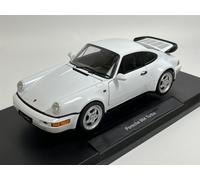 MODELLINO AUTO STATICO PORSCHE 911 964 TURBO 1990 BIANCO MODELLISMO SCALA 1/18
