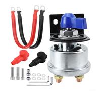 200A per batteria Interruttore di disconnessione 12-48V Heavy Duty Master | Valutazione continua 200A, supporto sistema 12-48V, alloggiamento in lega di alluminio resistente, terminali in ottone