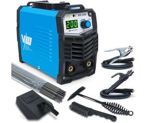 200A Saldatrice Inverter Ad Elettrodo Con Maschera Automatica E Accessori Di Saldatura, Saldatrice Elettrodo MMA/STICK/E-HAND con Hot Start, Arc Force, Anti-Stick -Vector Welding