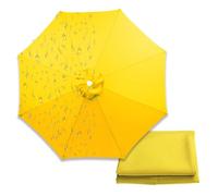 200cm 300cm 400cm Telo di Ricambio per Ombrellone da Patio 6/8 Stecche, Rotondo Copertura per Parasole da esterno, Tettoia di Sbalzo da Parasole per Giardino Mercato, Piscina(Giallo,8 Stecche 200cm)